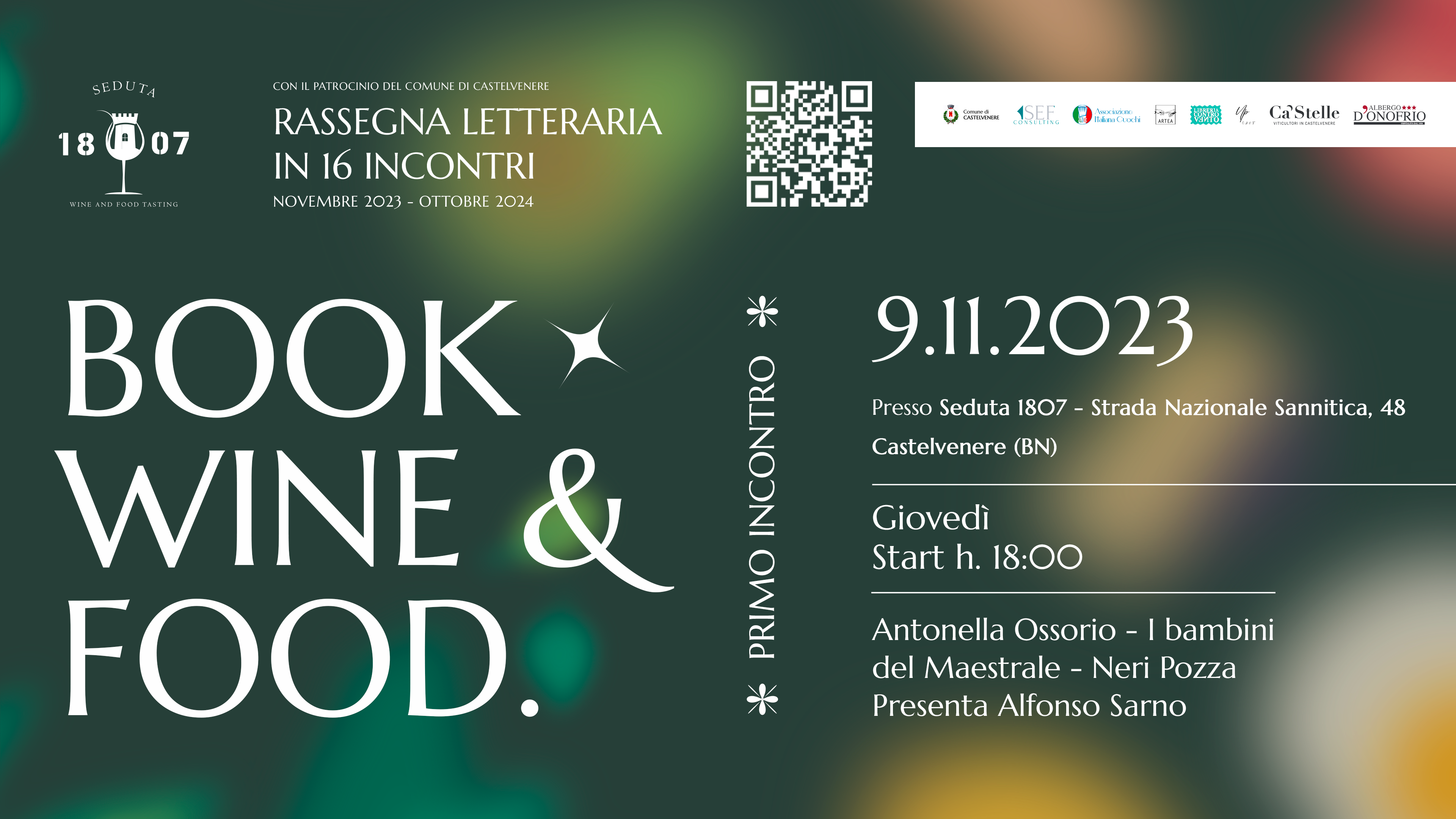 Rassegna Letteraria “Book, Wine and Food” 2023/2024